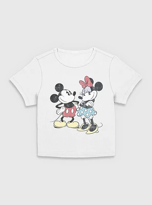 Disney Mickey Mouse And Minnie Retro Women Baby T-Shirt