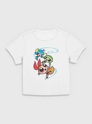 The Powerpuff Girls Happy Ice Skating  Women Baby T-Shirt