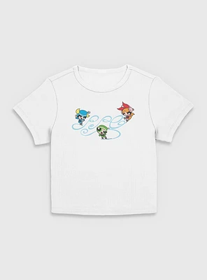 The Powerpuff Girls Playing On Ice  Women Baby T-Shirt