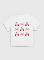 Disney Minnie Mouse Cherries And Bows Women Baby T-Shirt