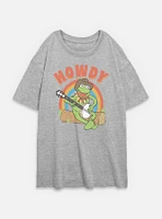 Disney The Muppets Howdy Kermit Womens Oversized T-Shirt