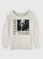 Marvel Fantastic Four Invisible Girl Pose Womens Slouchy Sweatshirt