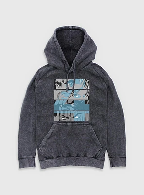 Marvel Fantastic Four Eyes Panels Mineral Wash Hoodie