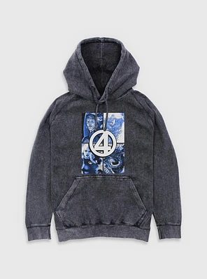 Marvel Fantastic Four Boxes Mineral Wash Hoodie