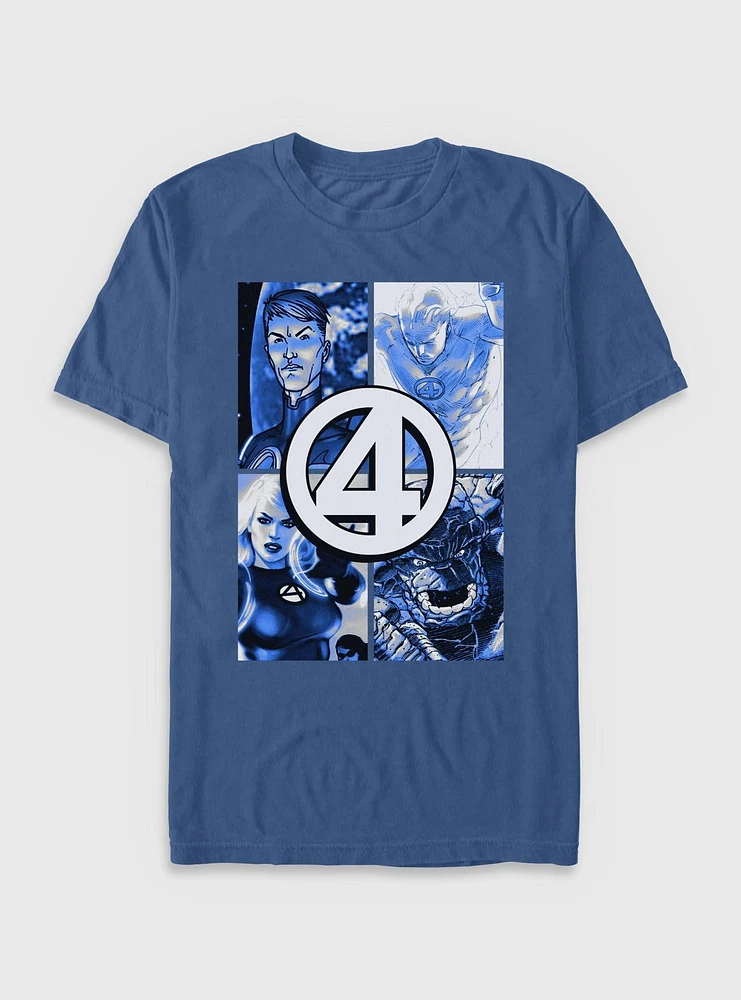 Marvel Fantastic Four Boxes Garment Dye T-Shirt