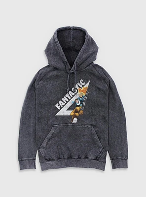 Marvel Fantastic Four Members Vintage Mineral Wash Hoodie