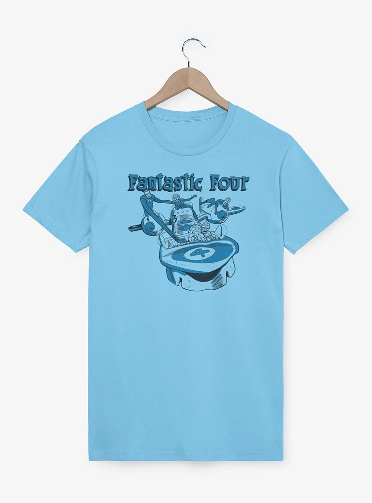 Marvel Fantastic Four Classic Fantasticar Garment Dye T-Shirt