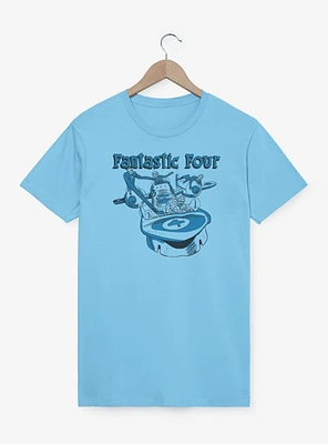Marvel Fantastic Four Classic Fantasticar Garment Dye T-Shirt