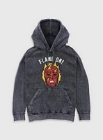 Marvel Fantastic Four Flame On Human Torch Mineral Wash Hoodie