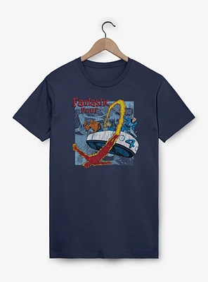 Marvel Fantastic Four Classic Comic Garment Dye T-Shirt