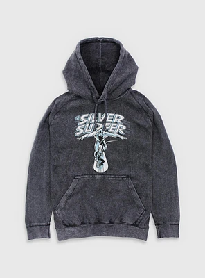 Marvel Fantastic Four The Silver Surfer Title Mineral Wash Hoodie