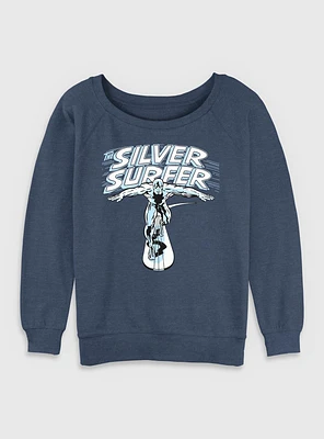 Marvel Fantastic Four The Silver Surfer Title Womens Slouchy Sweatshirt
