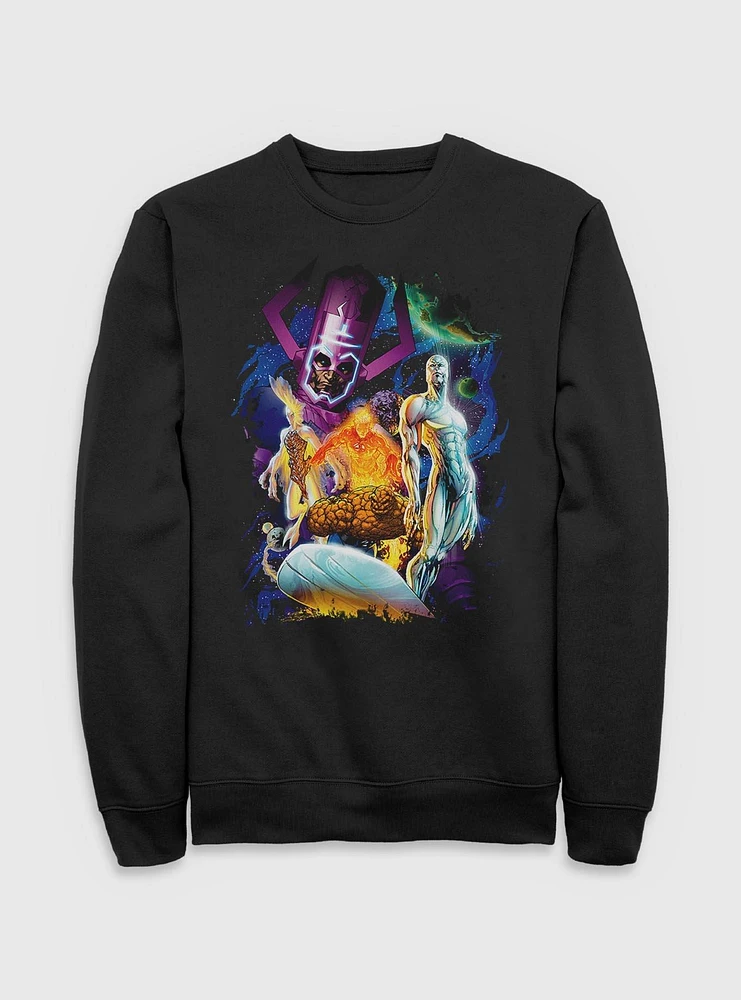 Marvel Fantastic Four 4 Cosmos Galactus & Silver Surfer Sweatshirt