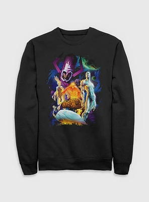 Marvel Fantastic Four 4 Cosmos Galactus & Silver Surfer Sweatshirt