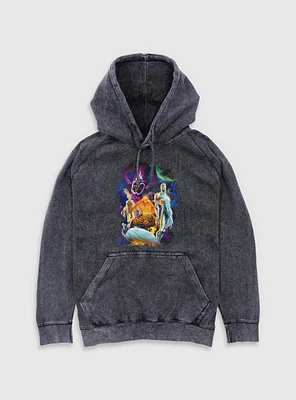 Marvel Fantastic Four 4 Cosmos Galactus & Silver Surfer Mineral Wash Hoodie