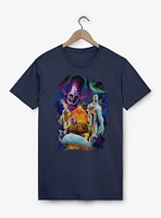 Marvel Fantastic Four 4 Cosmos Galactus & Silver Surfer Garment Dye T-Shirt
