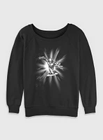 Marvel Fantastic Four Silver Surfer Action Womens Slouchy Sweatshirt