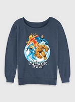 Marvel Fantastic Four Feelin' Womens Slouchy Sweatshirt