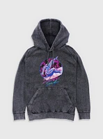 Marvel Fantastic Four Silver Surfer Classic Vibe Mineral Wash Hoodie