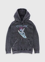 Marvel Fantastic Four The Cosmic Power Silver Surfer Mineral Wash Hoodie