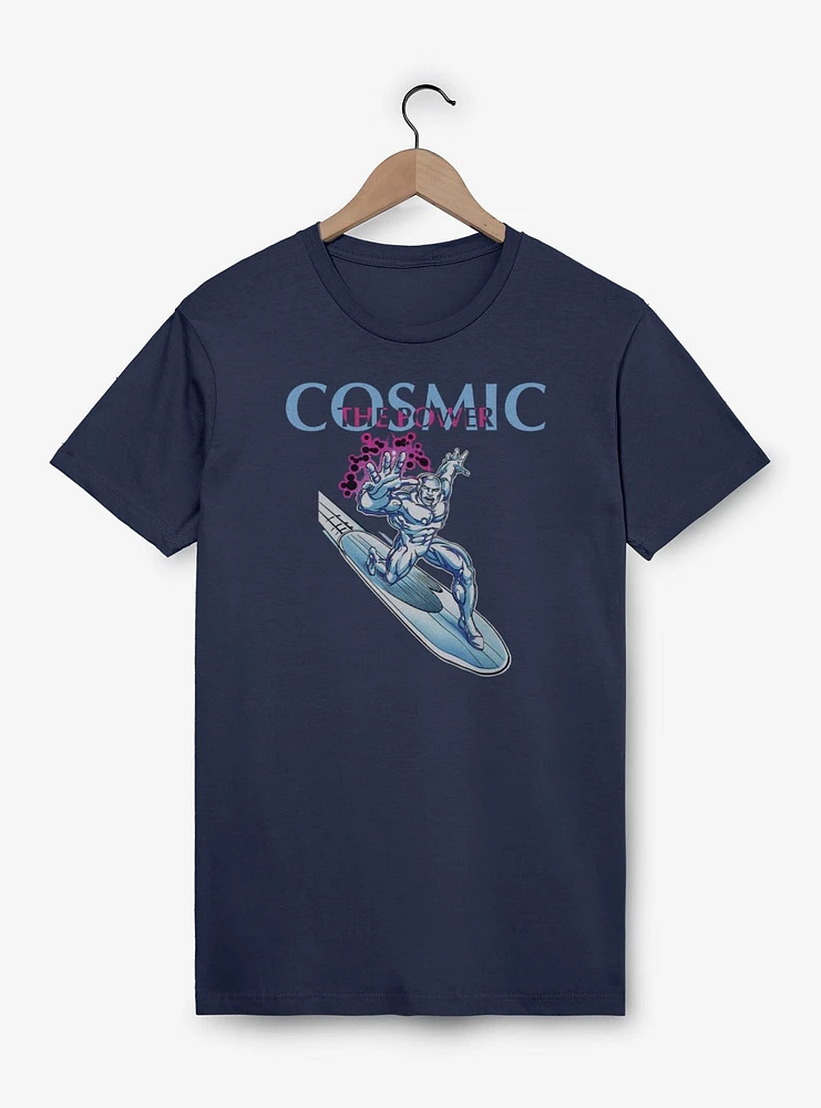 Marvel Fantastic Four The Cosmic Power Silver Surfer Garment Dye T-Shirt