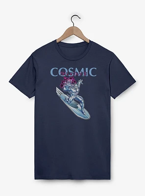 Marvel Fantastic Four The Cosmic Power Silver Surfer Garment Dye T-Shirt