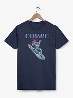 Marvel Fantastic Four The Cosmic Power Silver Surfer Garment Dye T-Shirt