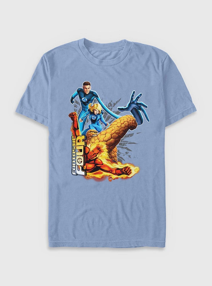 Marvel Fantastic Four Power Pack Garment Dye T-Shirt