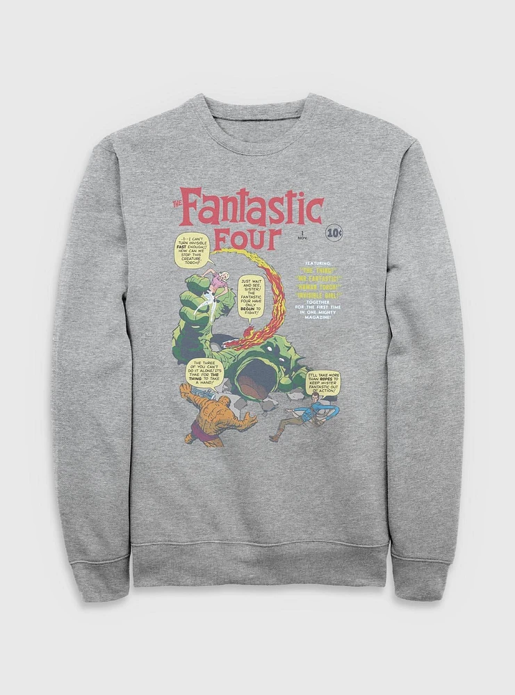 Marvel Fantastic Four Comic Vs Giganto Sweatshirt