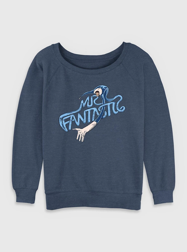 Marvel Fantastic Four Stretch Mr. Womens Slouchy Sweatshirt