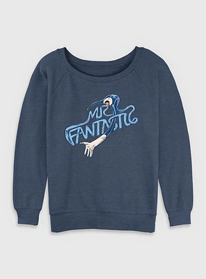 Marvel Fantastic Four Stretch Mr. Womens Slouchy Sweatshirt