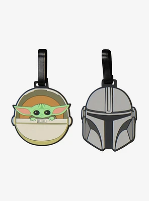 Star Wars The Mandalorian Grogu & Mando 2-Piece Luggage Tag Set