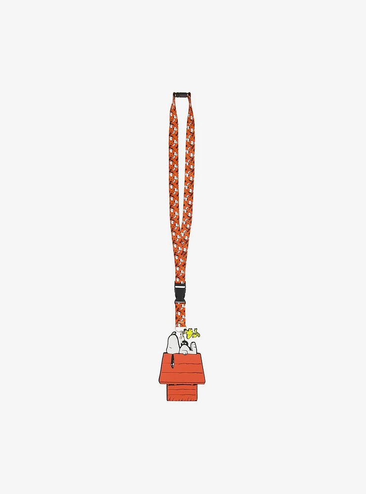 Peanuts Snoopy & Woodstock Doghouse Lanyard