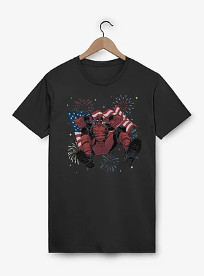Marvel Deadpool Fireworks T-Shirt