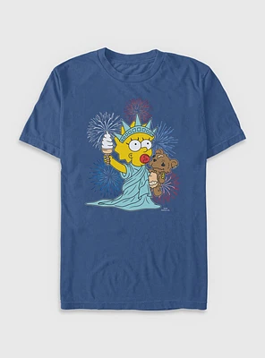 The Simpsons Fireworks Maggie Garment Dye T-Shirt
