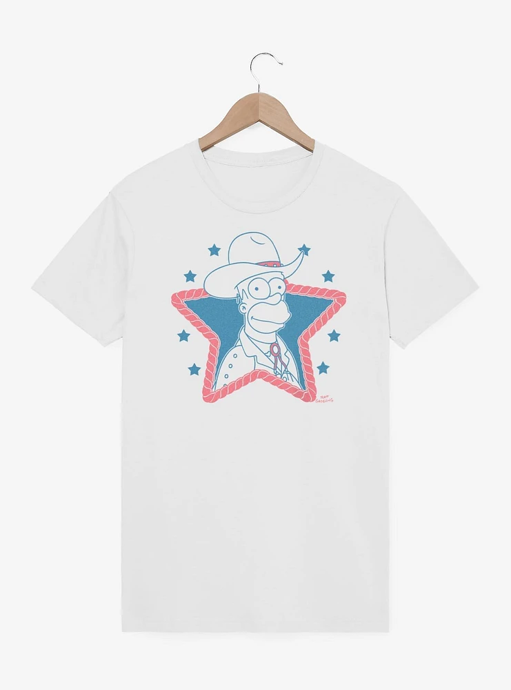The Simpsons Western Star Homer T-Shirt