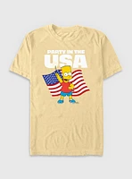 The Simpsons Partying Bart Garment Dye T-Shirt