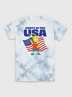 The Simpsons Partying Bart Tie-Dye T-Shirt