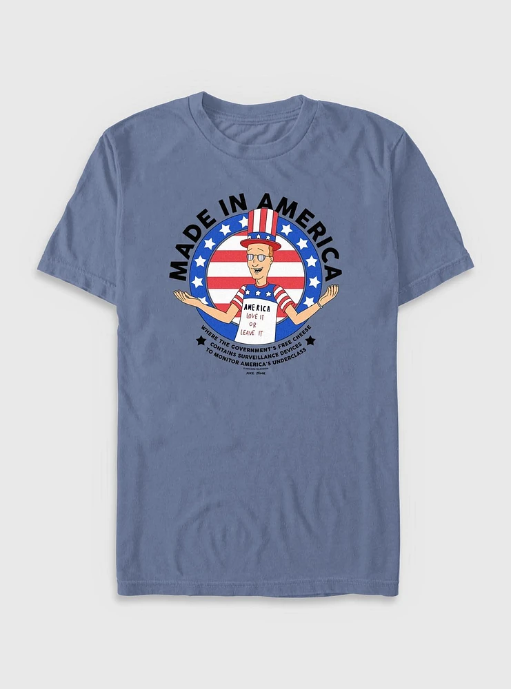 King of the Hill Government Free Cheese Garment Dye T-Shirt