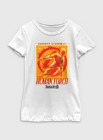 Marvel The Fantastic Four: First Steps Johnny Storm Is Human Torch Youth Girls T-Shirt