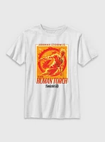 Marvel The Fantastic Four: First Steps Johnny Storm Is Human Torch Youth T-Shirt
