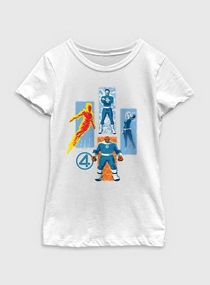 Marvel The Fantastic Four: First Steps Family Of Heroes Youth Girls T-Shirt