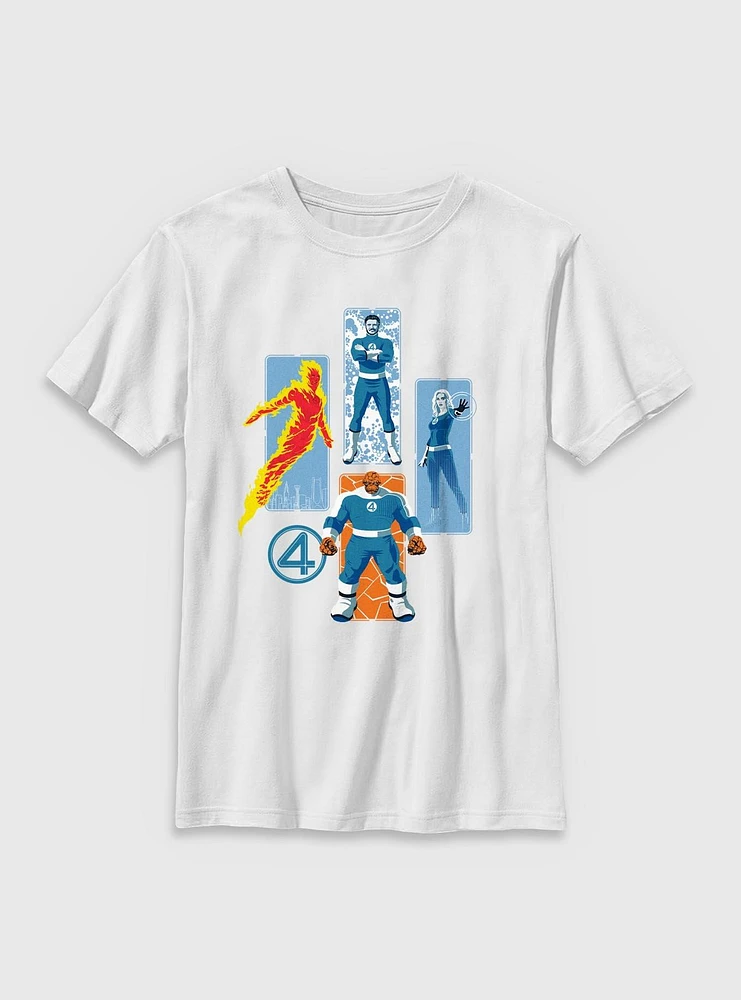Marvel The Fantastic Four: First Steps Family Of Heroes Youth T-Shirt