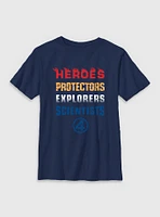 Marvel The Fantastic Four: First Steps Heroes Protectors Explorers Scientists Youth T-Shirt