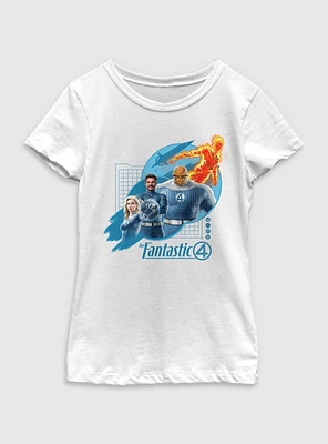 Marvel The Fantastic Four: First Steps Team Up Youth Girls T-Shirt