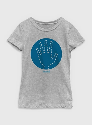Marvel The Fantastic Four: First Steps Invisible Woman Icon Youth Girls T-Shirt