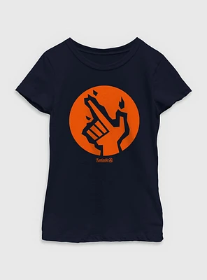 Marvel The Fantastic Four: First Steps Human Torch Icon Youth Girls T-Shirt