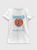 Marvel The Fantastic Four: First Steps Together As A Family Susan Storm Invisible Woman Youth Girls T-Shirt