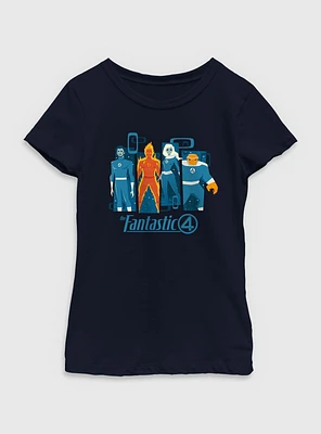 Marvel The Fantastic Four: First Steps Simple Panels Youth Girls T-Shirt