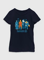 Marvel The Fantastic Four: First Steps Simple Panels Youth Girls T-Shirt